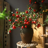 American Artificial Pomegranate Fruit Simulation Flowers Fake Fruits for Home Hotel Decoration