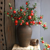 American Artificial Pomegranate Fruit Simulation Flowers Fake Fruits for Home Hotel Decoration