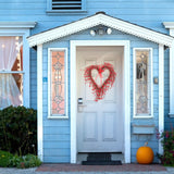 Heart Shaped Wreath Sprig Valentine's Day Wreath Wall Mounted Front Door Flower Wreath In Australia - Darrahopens