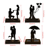 Iron Candle Holder Romantic Couple Candle Statue Gifts for Couple for Wedding Anniversary In Australia - Darrahopens