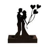 Iron Candle Holder Romantic Couple Candle Statue Gifts for Couple for Wedding Anniversary In Australia - Darrahopens