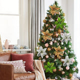 Christmas Flowers Christmas Tree Decorations Fabric Simulation Flowers In Australia - Darrahopens