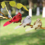 Imitation Feather Bird Multipurpose Fade Resistant Fake Feather Bird Ornament for Flowers Handicrafts Fairy Garden In Australia - Darrahopens