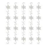 20pcs Metal Snowflake Flake Hooks Christmas Hooks Christmas Tree Holiday Decorations S Hooks In Australia - Darrahopens