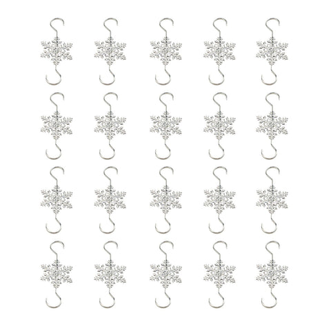 20pcs Metal Snowflake Flake Hooks Christmas Hooks Christmas Tree Holiday Decorations S Hooks In Australia - Darrahopens