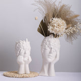 Vase White Ceramic Vases for Home Living Room Guesthouse Decoration
