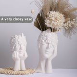 Vase White Ceramic Vases for Home Living Room Guesthouse Decoration