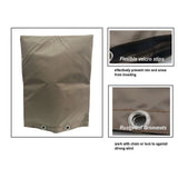Backflow Preventer Insulation Cover Brown 30 x 24in Backflow Preventer Cover for Winter Pipe Freeze Protection