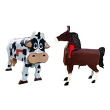 Unique Cow And Horse Mailbox Metal Wall Mounted Mailbox Outdoor Garden Decoration