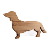 Homeware Wooden Kitchen Decor Dog Shaped Cooked Food Platter Restaurant Platter