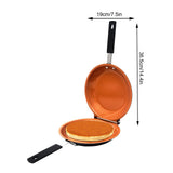 Folding Frying Pan Multifunctional Double Sided Pan Skillet Non Stick Frying Pan