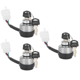 3Set Electric Door Lock 4-Wire Ignition Switch with Keys for 168F/170F/GX160/GX200/GX210