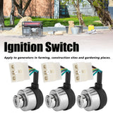 3Set 6 Wire Ignition Switch with Key for 188F/GX390/190F/GX420 Gasoline Engine Generator