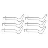 30Pcs Plant Support Spring Clip Stainless Steel Fixing Clamp for Garden GreenhouseFor 11mm Diameter