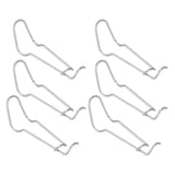 30Pcs Plant Support Spring Clip Stainless Steel Fixing Clamp for Garden GreenhouseFor 11mm Diameter
