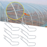 30Pcs Plant Support Spring Clip Stainless Steel Fixing Clamp for Garden GreenhouseFor 16mm Diameter