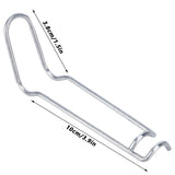 30Pcs Plant Support Spring Clip Stainless Steel Fixing Clamp for Garden GreenhouseFor 16mm Diameter