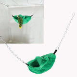 3 Sets Pet Cage Winter Warm Banana Shape Hamster Hammock Bed Hanging House Sleeping NestsGreen