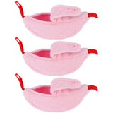 3 Sets Hamster Hammock Nests Banana Shape Hanging Winter Warm House Small Animal SuppliesRose Red In Australia - Darrahopens