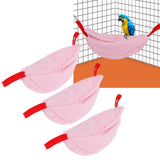 3 Sets Hamster Hammock Nests Banana Shape Hanging Winter Warm House Small Animal SuppliesRose Red