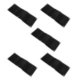 5Pcs Plant Growing Bags Wall Mounted Degradable 3‑Pockets Planter Garden AccessoryBlack In Australia - Darrahopens