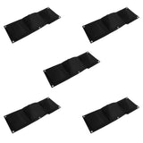5Pcs Plant Growing Bags Wall Mounted Degradable 3‑Pockets Planter Garden AccessoryBlack In Australia - Darrahopens
