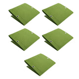 5Pcs Plant Growing Bags Wall Mounted Degradable 3‑Pockets Planter Garden AccessoryGreen In Australia - Darrahopens