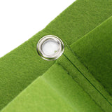 4Pcs 4 Pocket Plant Grow Bag Wall Mounted Reusable Degradable Felt Garden PlanterGreen