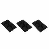 3Pcs 6 Pocket Plant Growing Bag Degradable Wall Hanging Felt Planter Bags Garden ToolBlack