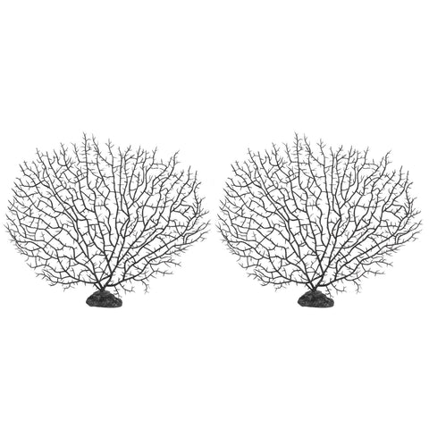 2Pcs Artificial Water Plant Aquarium Decoration Fish Tank Landscaping Simulation Coral Tree In Australia - Darrahopens