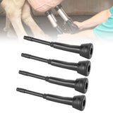 4PCS 00U Milking Machine Liners Black Rubber Teat Cup Liners Accessories for Goat Milker