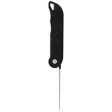 Folding Alarm Thermometer Electronic Barbecue Thermometer Food Temperature Measuring MeterBlack