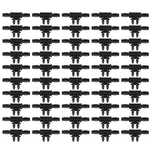 50PCS 4‑Way Connector 8/11 to 4/7mm Drip Irrigation Tubing Connector Fitting Gardening Accessory In Australia - Darrahopens
