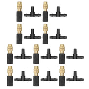 10 Set Micro Garden Watering Spray Head Misting Nozzle with 3‑Way Connector Irrigation System In Australia - Darrahopens