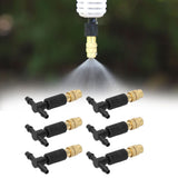 10 Set Micro Garden Watering Spray Head Misting Nozzle with 3‑Way Connector Irrigation System