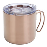 Retro Coffee Mug 304 Stainless Steel Double Walled Anti‑Scalding Cup for Picnic Barbecue with Lid In Australia - Darrahopens
