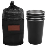 4Pcs Stainless Steel Picnic Cup Beer Beverage Drinking Cup for Outdoor Mountaineering Camping In Australia - Darrahopens