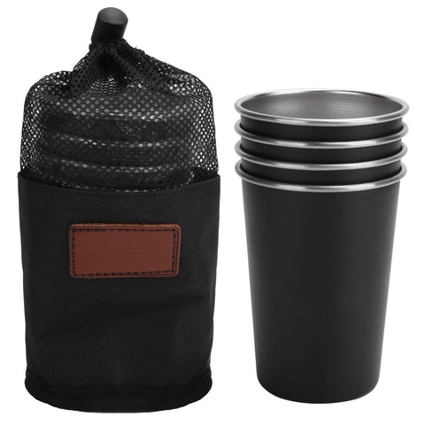 4Pcs Stainless Steel Picnic Cup Beer Beverage Drinking Cup for Outdoor Mountaineering Camping In Australia - Darrahopens