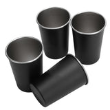 4Pcs Stainless Steel Picnic Cup Beer Beverage Drinking Cup for Outdoor Mountaineering Camping