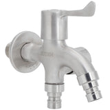 G1/2 Male Thread Water Faucet Dual Outlet Stainless Steel Water Tap for Gardens Washing Machines In Australia - Darrahopens