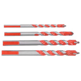 4pcs Multi‑Function Drill Bit Set 6mm/0.24in 8mm/0.31in 10mm/0.39in 12mm/0.47in Hole Opener Tool In Australia - Darrahopens