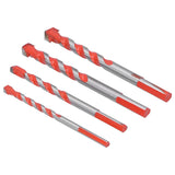 4pcs Multi‑Function Drill Bit Set 6mm/0.24in 8mm/0.31in 10mm/0.39in 12mm/0.47in Hole Opener Tool