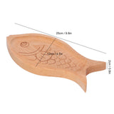 Wooden Plate FishShaped MultiGrain Creative Fruit Dessert Tray Table Box Candy Dish