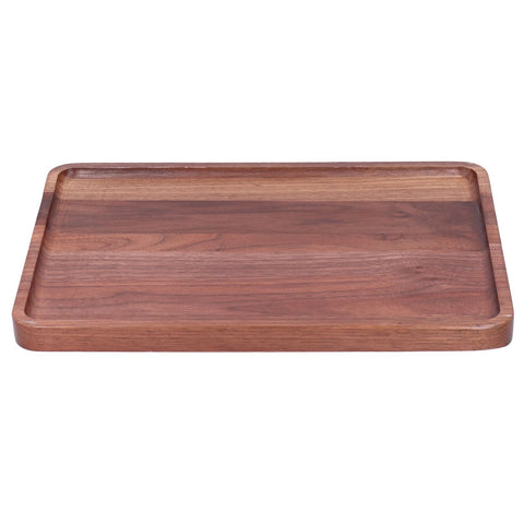 Walnut Service Plate Square Decoration Fruit Food Dessert Plate Tray Wooden BBQ Plate34x23x2 In Australia - Darrahopens