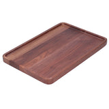 Walnut Service Plate Square Decoration Fruit Food Dessert Plate Tray Wooden BBQ Plate34x23x2 In Australia - Darrahopens