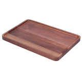 Walnut Service Plate Square Decoration Fruit Food Dessert Plate Tray Wooden BBQ Plate34x23x2 In Australia - Darrahopens