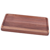 Walnut Service Plate Square Decoration Fruit Food Dessert Plate Tray Wooden BBQ Plate34x23x2 In Australia - Darrahopens