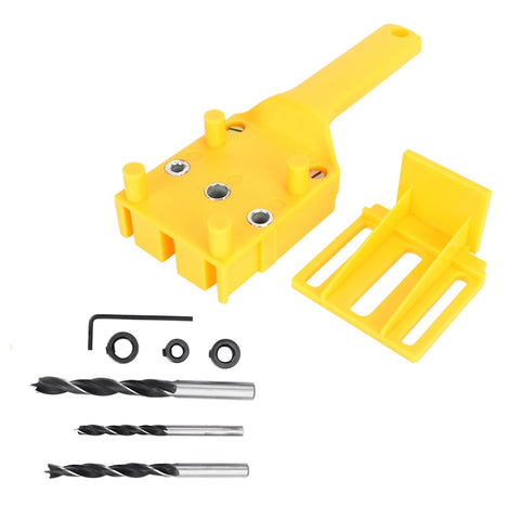 8Pcs Woodworking Dowel Jig Kit Punch Locator Handheld Pocket Hole Drilling Tools In Australia - Darrahopens