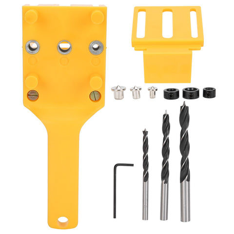 11pcs/set Wood Doweling Jig Drill Guide Punch Positioner Tool Kit for Woodworking Carpentry In Australia - Darrahopens