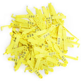 100Pcs Sheep Ear Tag Double Folded Yellow Integrated Number Animal Identification Card In Australia - Darrahopens